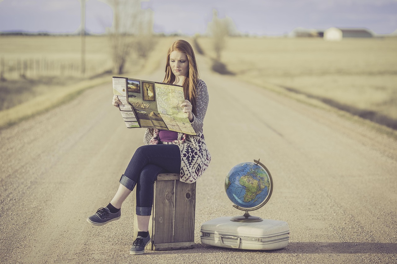 Globe trotter, traveller, globe — Top Ghost Travel Places to visit